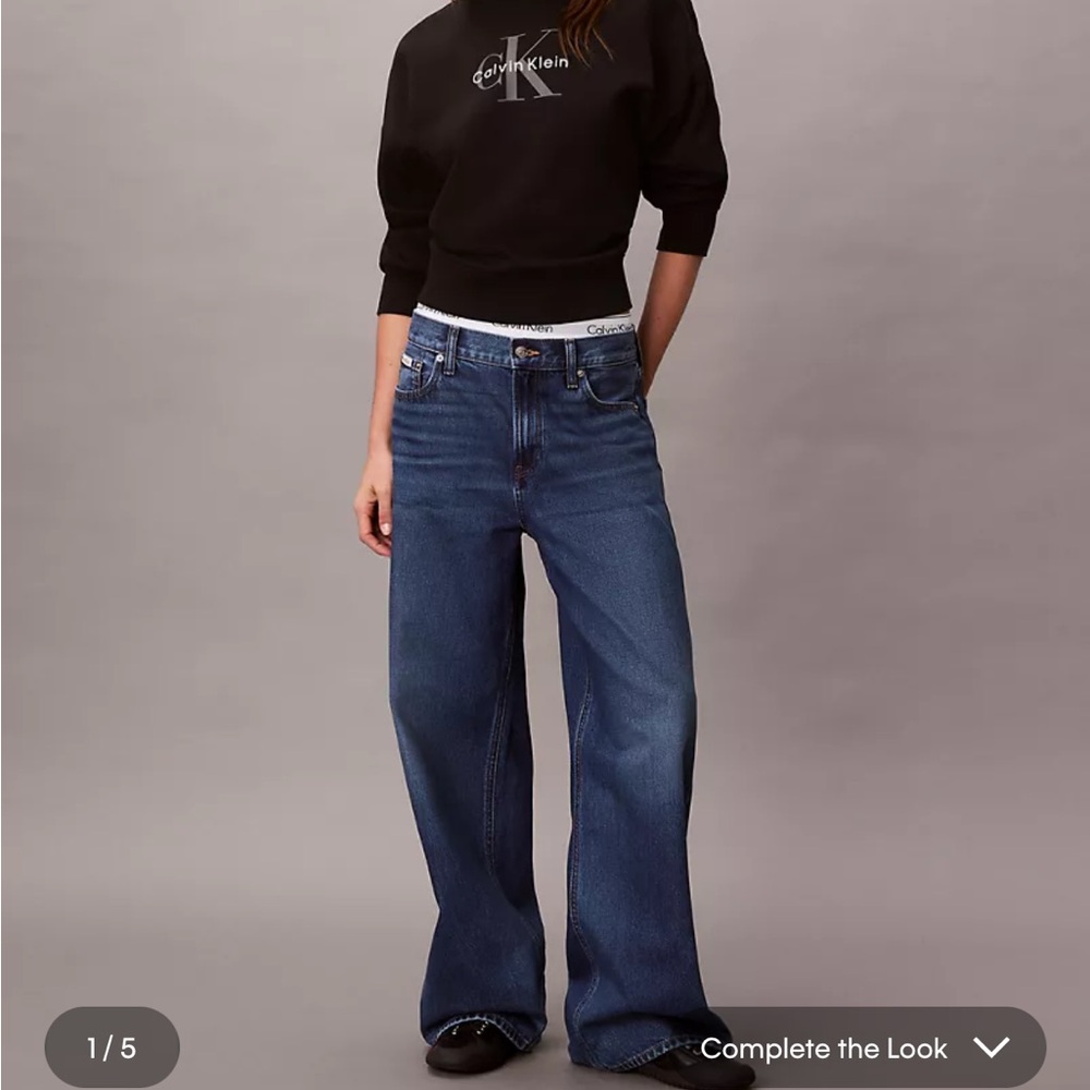 New Calvin Klein Low rise baggy jeans Size 27 Dakota Johnson campaign